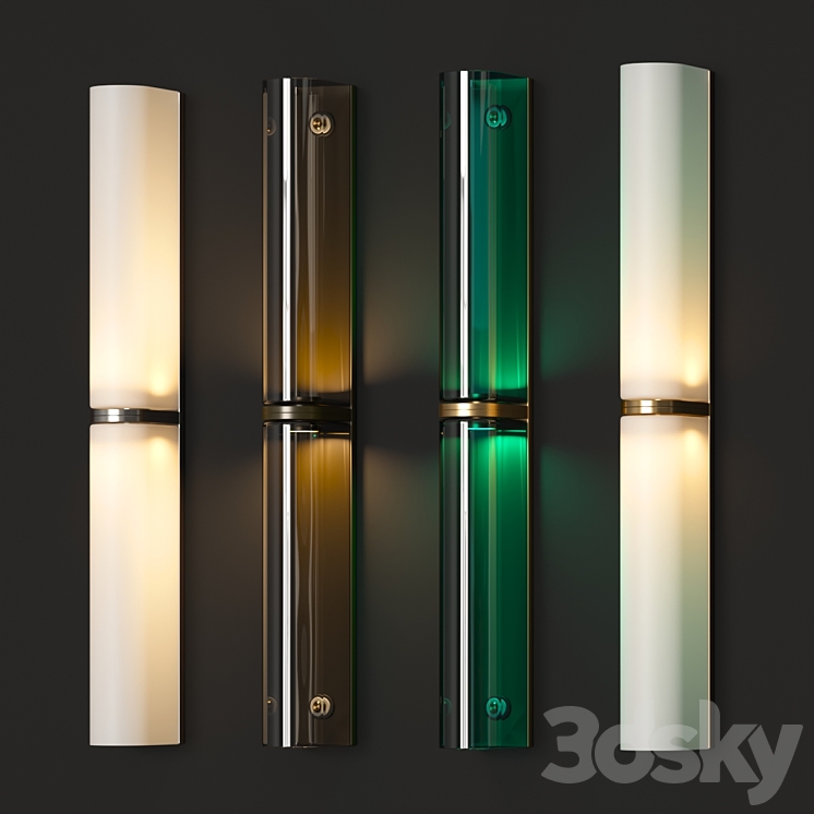 Articolo Slim Double Wall Lamps 3DS Max Model - thumbnail 2