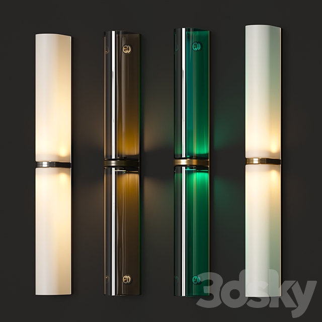 Articolo Slim Double Wall Lamps 3DS Max Model - thumbnail 2