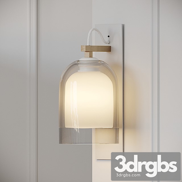 Articolo – wall sconce – black – brass – emerald 3dsmax Download - thumbnail 1