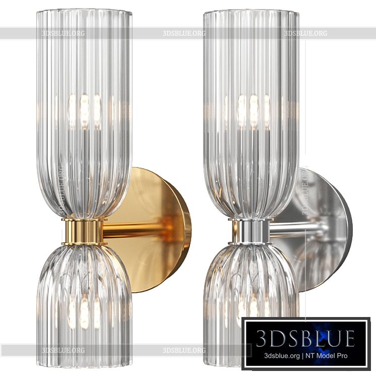 Asalea Double Bath Sconce Circa 3DS Max - thumbnail 3