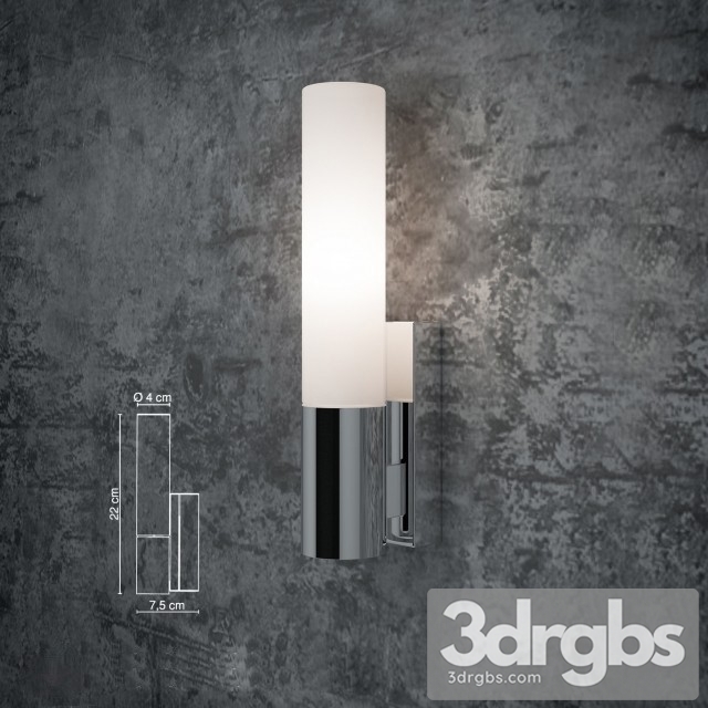 Astro Bari Bathroom Wall Light 3dsmax Download - thumbnail 1