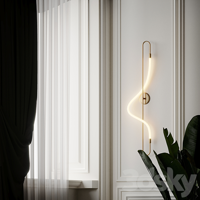 Aura Sconce by Luke Lamp Co 3DS Max Model - thumbnail 3