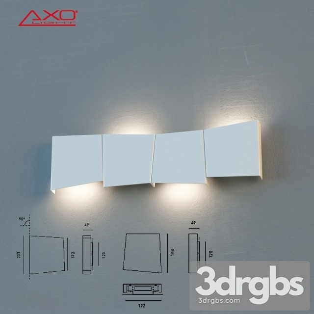 Axolight Rythmos Wall Light 3dsmax Download - thumbnail 1