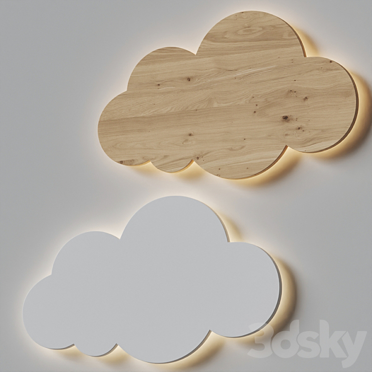 Baby lamp cloud 3DS Max Model - thumbnail 1