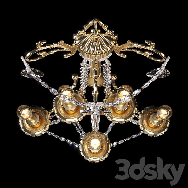 Badari Classica Wall Sconce A8-784_5 3ds Max - thumbnail 2