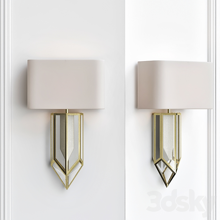 Baker Selenite Sconce 3DS Max - thumbnail 1