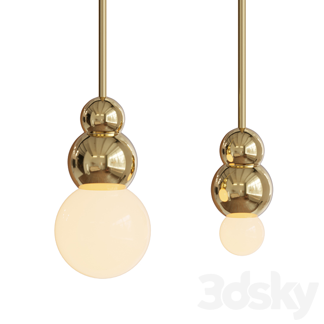 Ball Light Wall Bracket 3DS Max Model - thumbnail 2