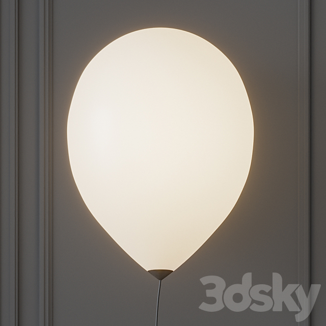 BALLOON Wall lamp By Estiluz 3ds Max - thumbnail 1