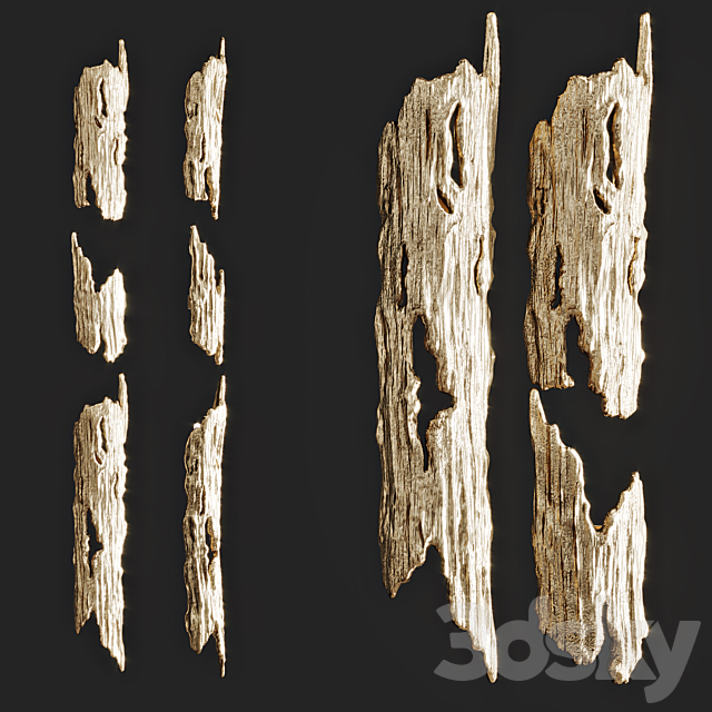 Bark wall light Wood Vetvi Store 3ds Max - thumbnail 1