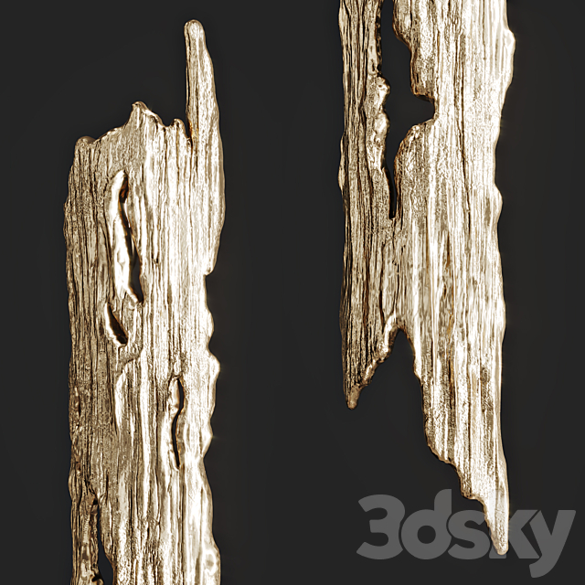 Bark wall light Wood Vetvi Store 3ds Max - thumbnail 2