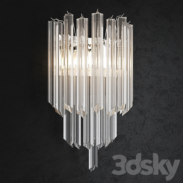 BELLA FIGURA WATERFALL 2 WALL LIGHT WL411-2 3ds Max - thumbnail 1