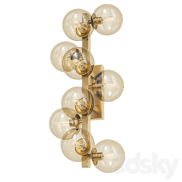 Berries Chandelier Amber 9 3ds Max - thumbnail 1