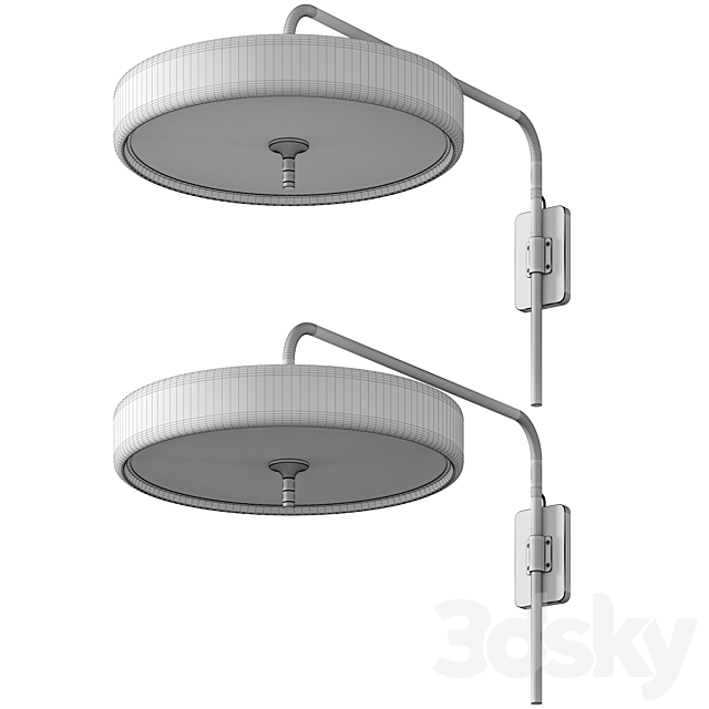 Bert Frank Revolve Sconce 3ds Max - thumbnail 2