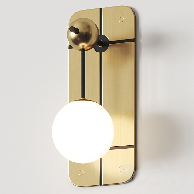 Bert Frank Rift _ Lampatron Knock Wall Lamp 3ds Max - thumbnail 1