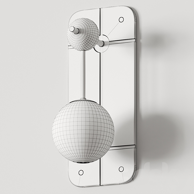 Bert Frank Rift _ Lampatron Knock Wall Lamp 3ds Max - thumbnail 2