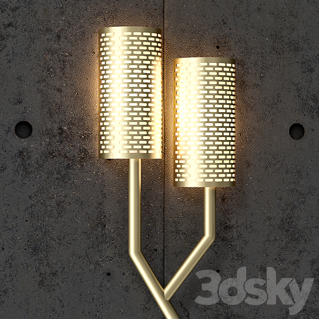 Bert Frank Yew Wall Light 3DSMax File - thumbnail 3