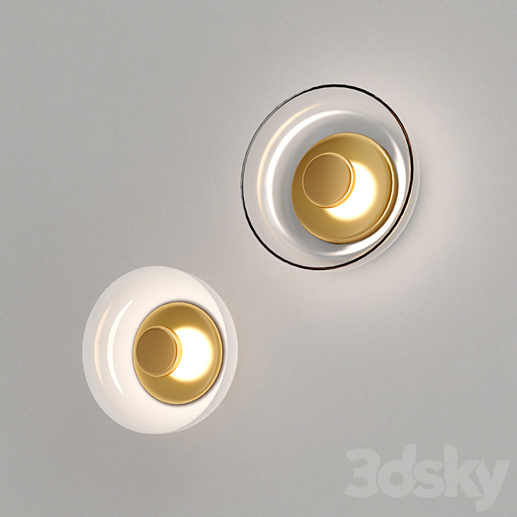 BLOSSI wall lamp 3DS Max - thumbnail 2