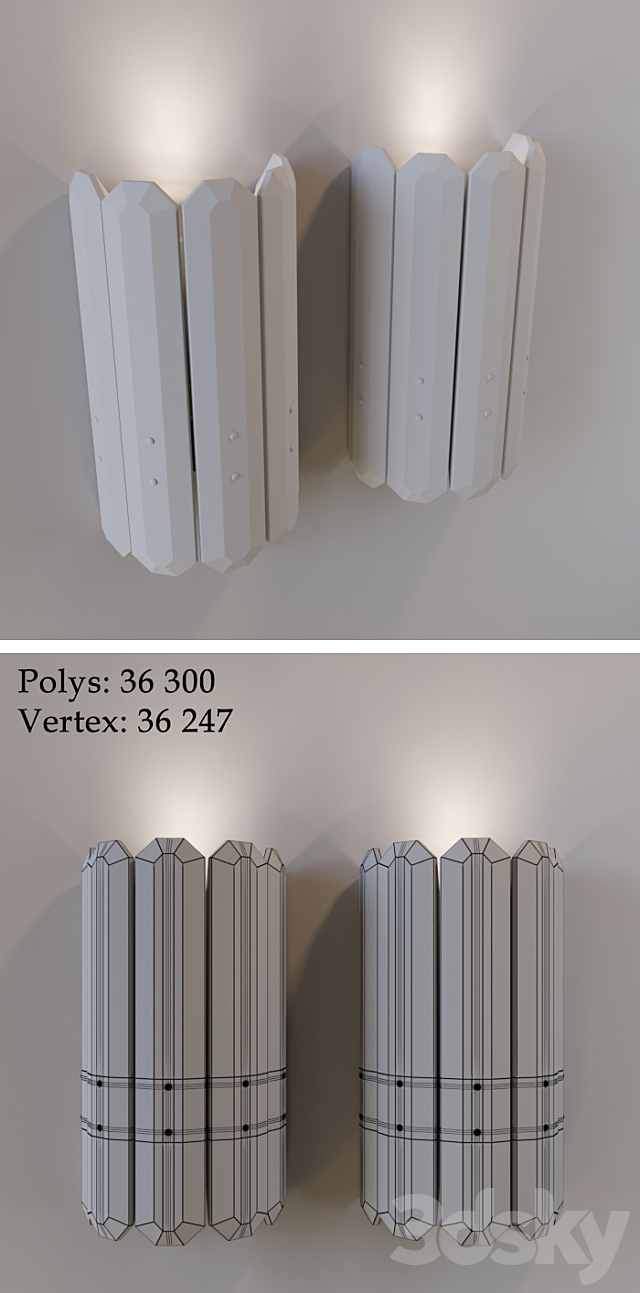 BONNINTON WALL SCONCE 3DSMax File - thumbnail 3