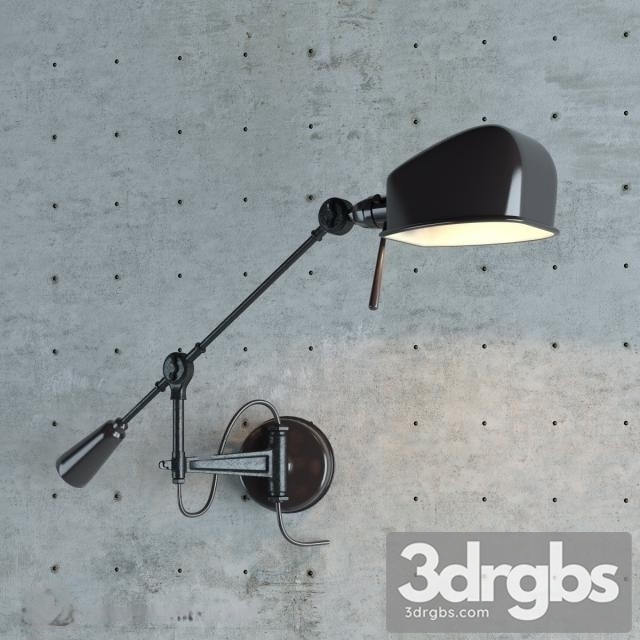 Boom Arm Wall Light 3dsmax Download - thumbnail 1