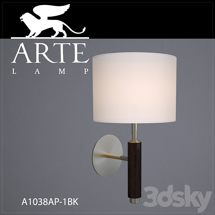 Bra ARTE LAMP A1038AP-1BK 3DS Max - thumbnail 1