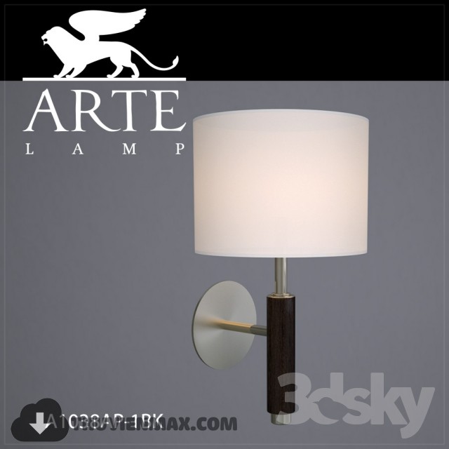 Bra ARTE LAMP A1038AP-1BK 3DS Max - thumbnail 3