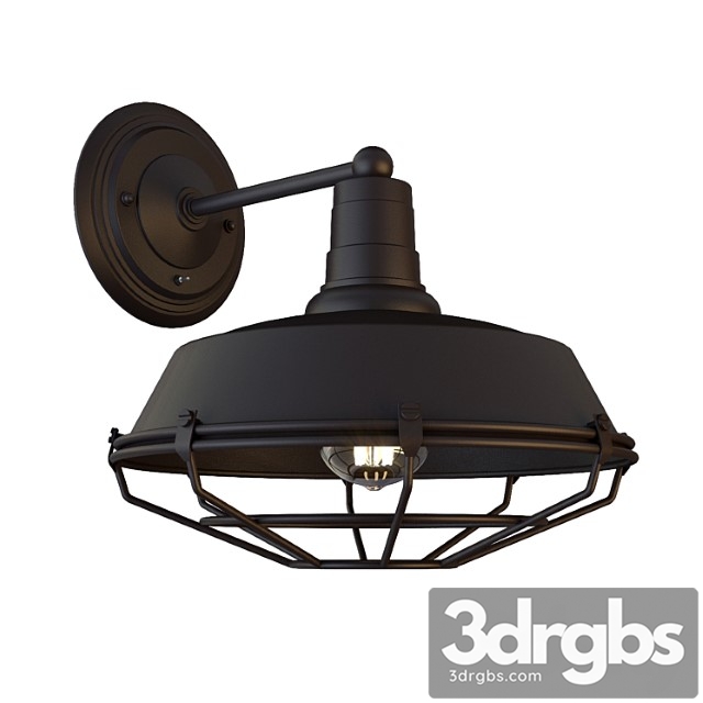 Bra arte lamp ferrico a9183ap-1bk 3dsmax Download - thumbnail 1