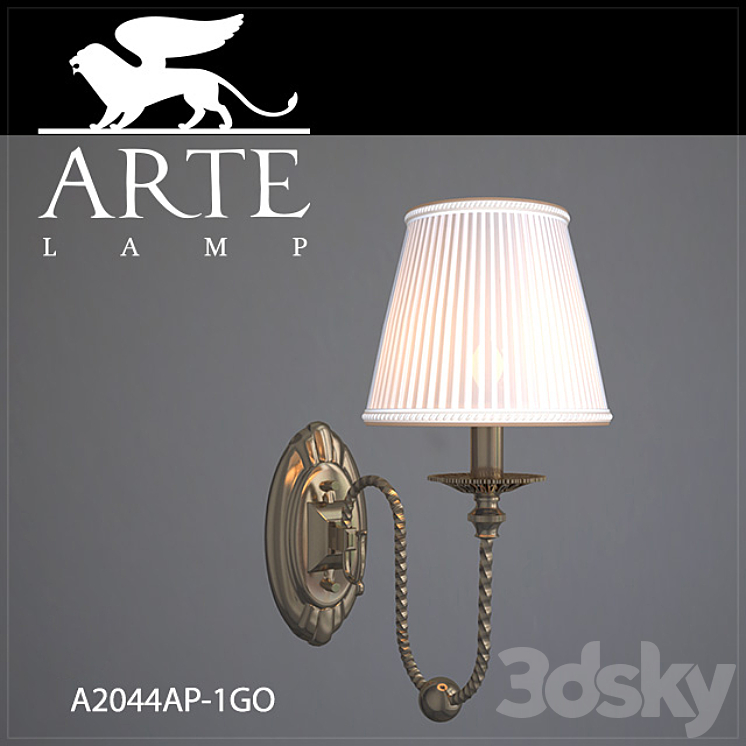 Bra ArteLamp A2044AP-1GO 3DS Max - thumbnail 1