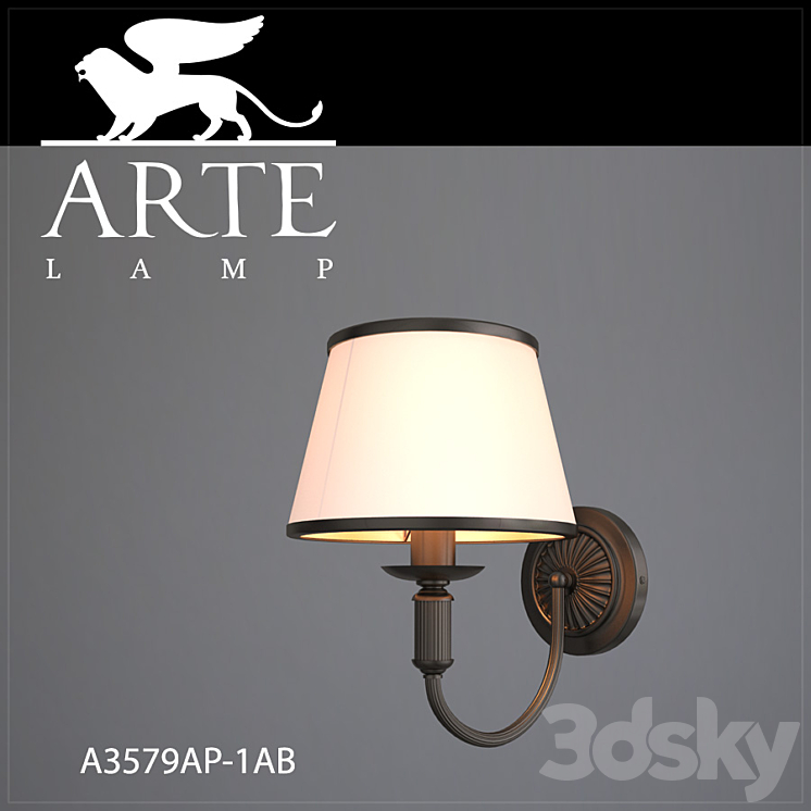 Bra ArteLamp A3579AP-1AB 3DS Max - thumbnail 1