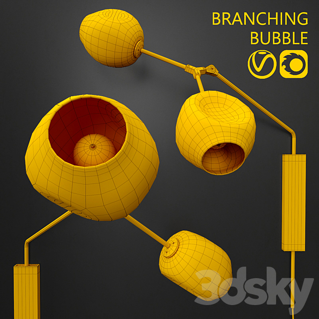 Bra Branching bubble 3ds Max - thumbnail 2