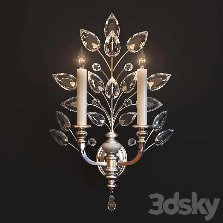 Bra Fine Art Lamps Crystal Laurel 759750ST 3DS Max - thumbnail 1