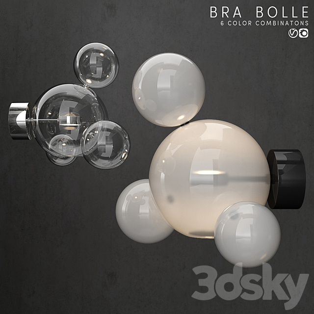 Bra G & C Bolle 4 Bubble 6 colors 3DS Max Model - thumbnail 2