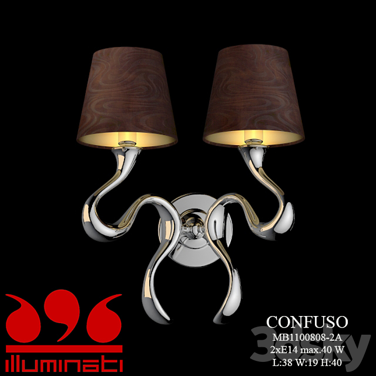 Bra Illuminati MD1100808-2A Confuso 3DS Max - thumbnail 1