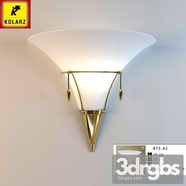 Bra Kolarz Wall Light 3dsmax Download - thumbnail 1