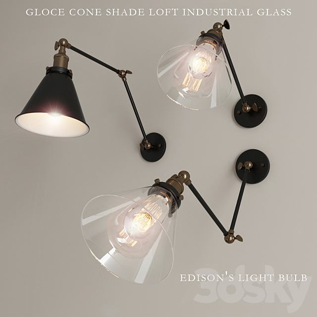 Bra “Loft Industrial Glass” 3ds Max - thumbnail 1