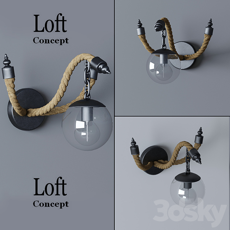 Bra Loft Rope Wave Bra 3DS Max - thumbnail 1