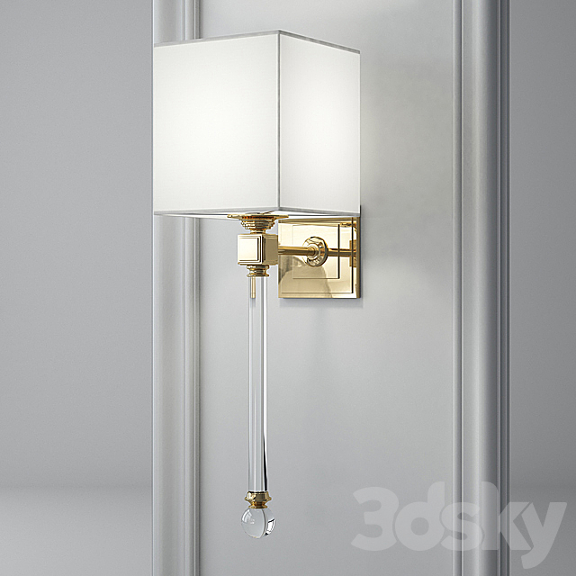 Bra Regina Andrew Crystal Sconce 3DSMax File - thumbnail 1