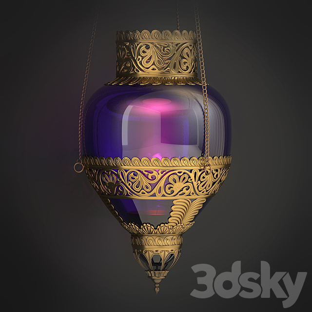 Bra Toscano Design sconce oriental 3DSMax File - thumbnail 2