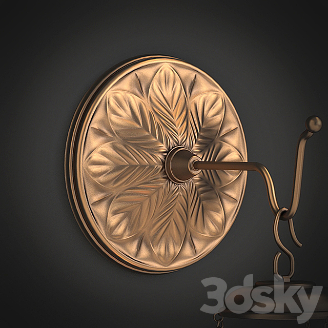 Bra Toscano Design sconce oriental 3DSMax File - thumbnail 3