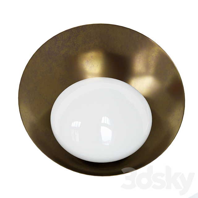 Brass Wall Lights “Concha” by Gallery L7 3DSMax File - thumbnail 3