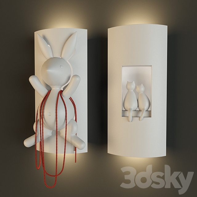 Bunny & Cats 3DSMax File - thumbnail 1