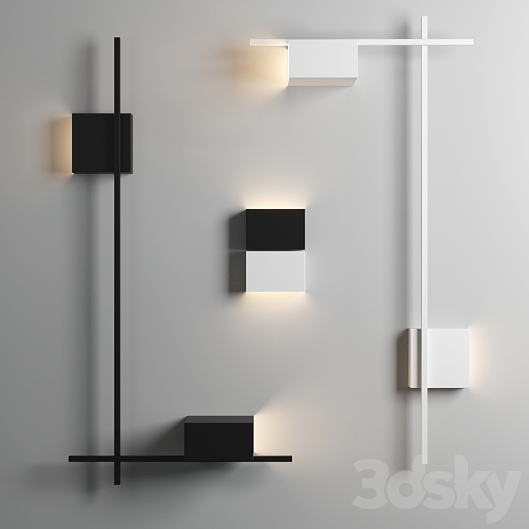 BURTON wall light 3DS Max Model - thumbnail 1