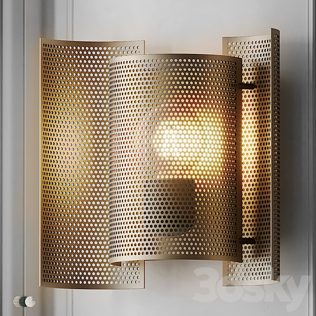 Butterfly Perforated Wall Lamp by Northern 3ds Max - thumbnail 1