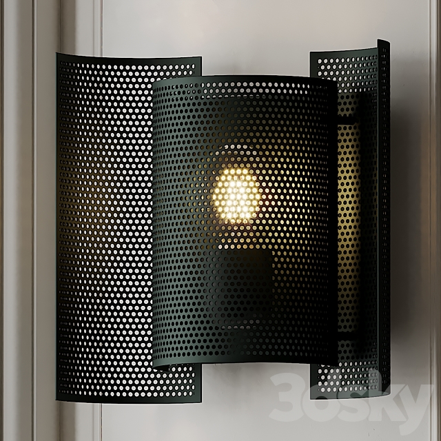 Butterfly Perforated Wall Lamp by Northern 3ds Max - thumbnail 3