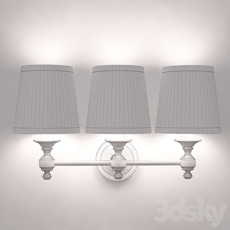 Capital Lighting Midtown 3 Light Bath Vanity Light 3DS Max - thumbnail 2