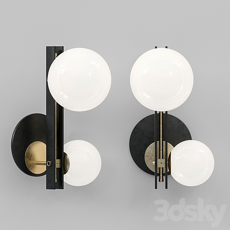 Cattelan italia planeta wall lamp 3DS Max - thumbnail 1