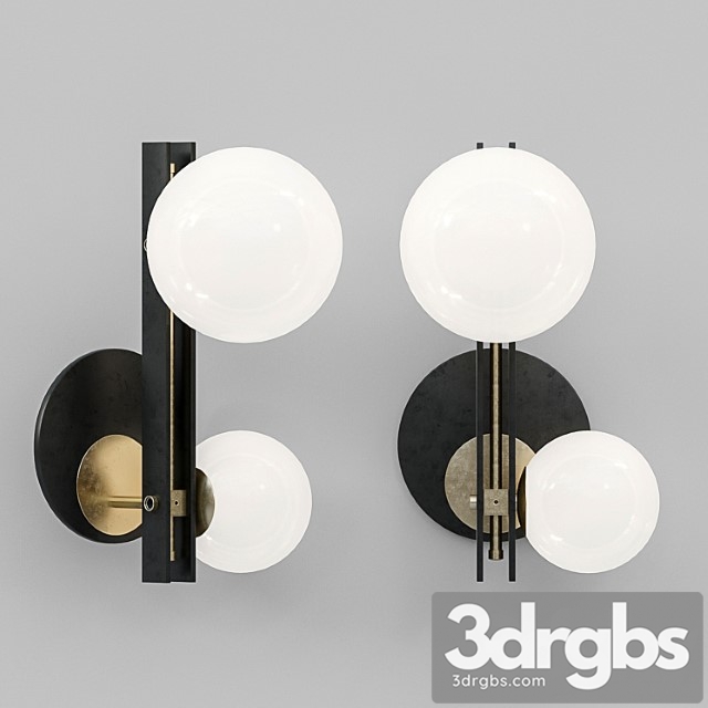 Cattelan italia planeta wall lamp 3dsmax Download - thumbnail 1