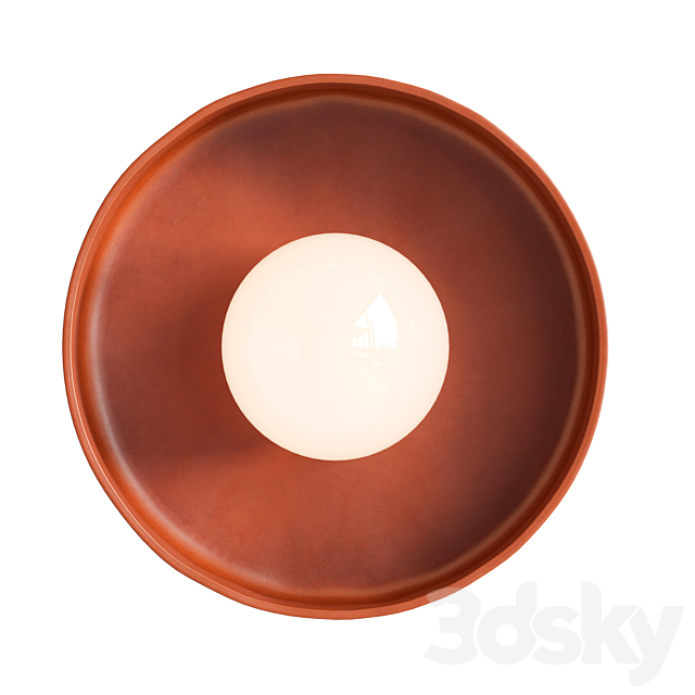 Ceramic Disc Orb Surface Mount 3DS Max Model - thumbnail 6