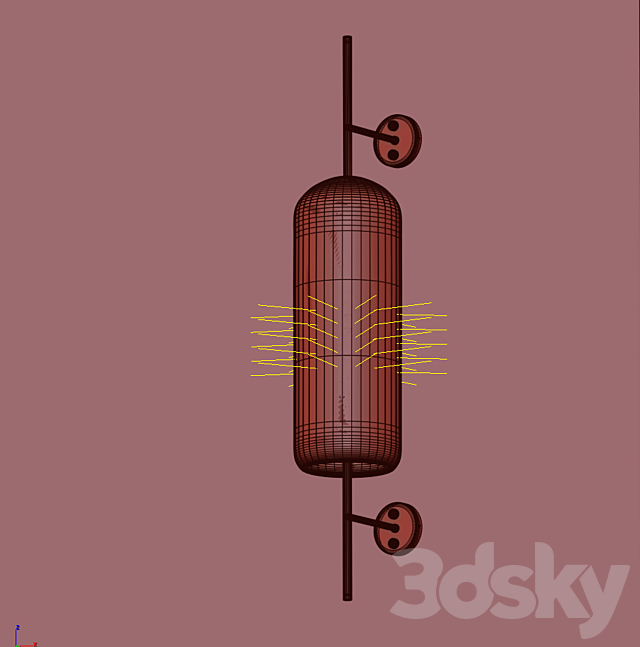 Chiswick Glass Wall Light 3DSMax File - thumbnail 3