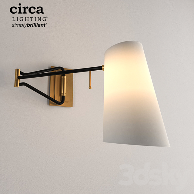 Circa. Keil Swing Arm Wall Light 3DSMax File - thumbnail 1