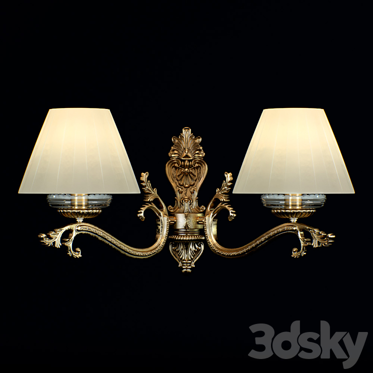 Classic sconces Asti 2 3DS Max - thumbnail 1